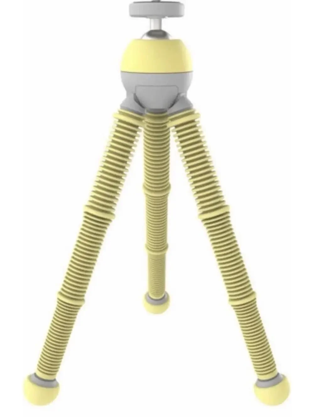 PodZilla Medium Kit, Flexible Tripod with GripTight 360 Phone Mount Yellow